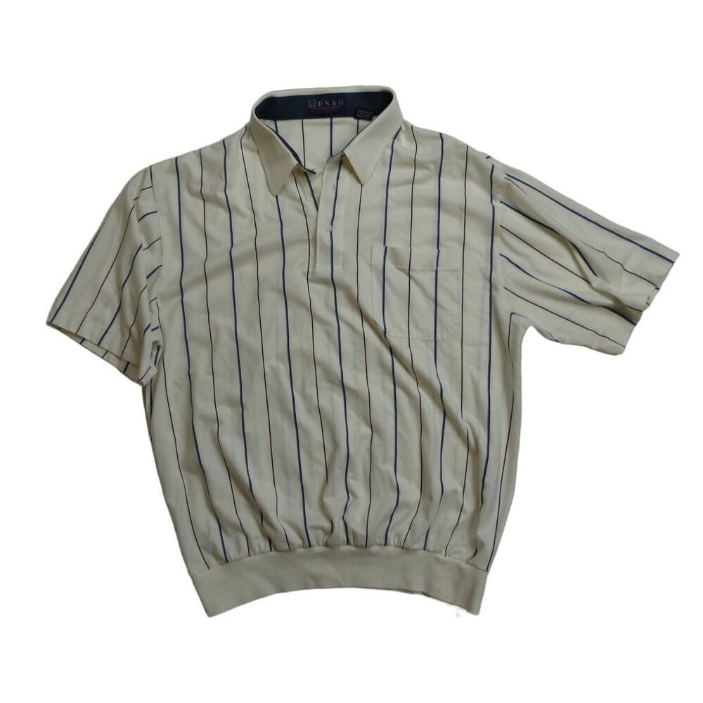 Vintage 90s Enro Cotton Mist Banded polo shirt, XL